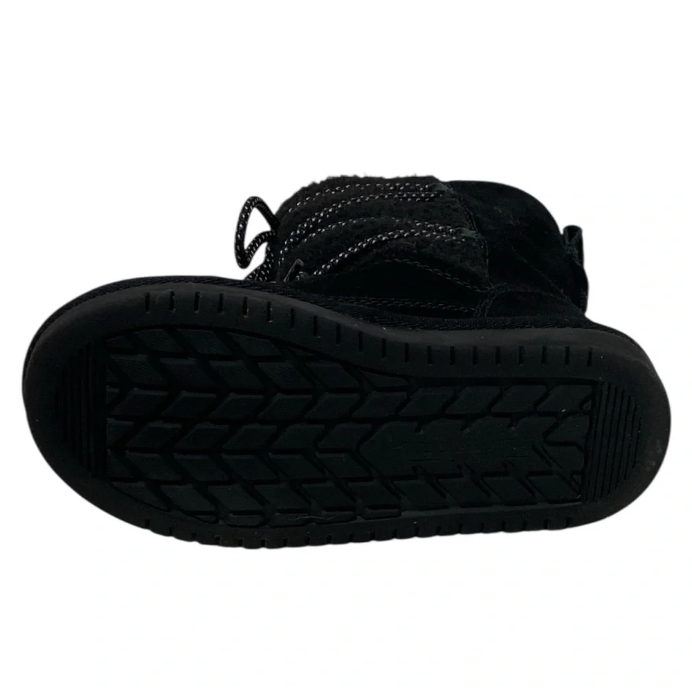 UGG Koolaburra Black Suede Fleece Lined Snow Boots - Toddler Size 12